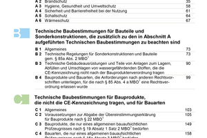  Inhaltsverzeichnis der MVV TB 