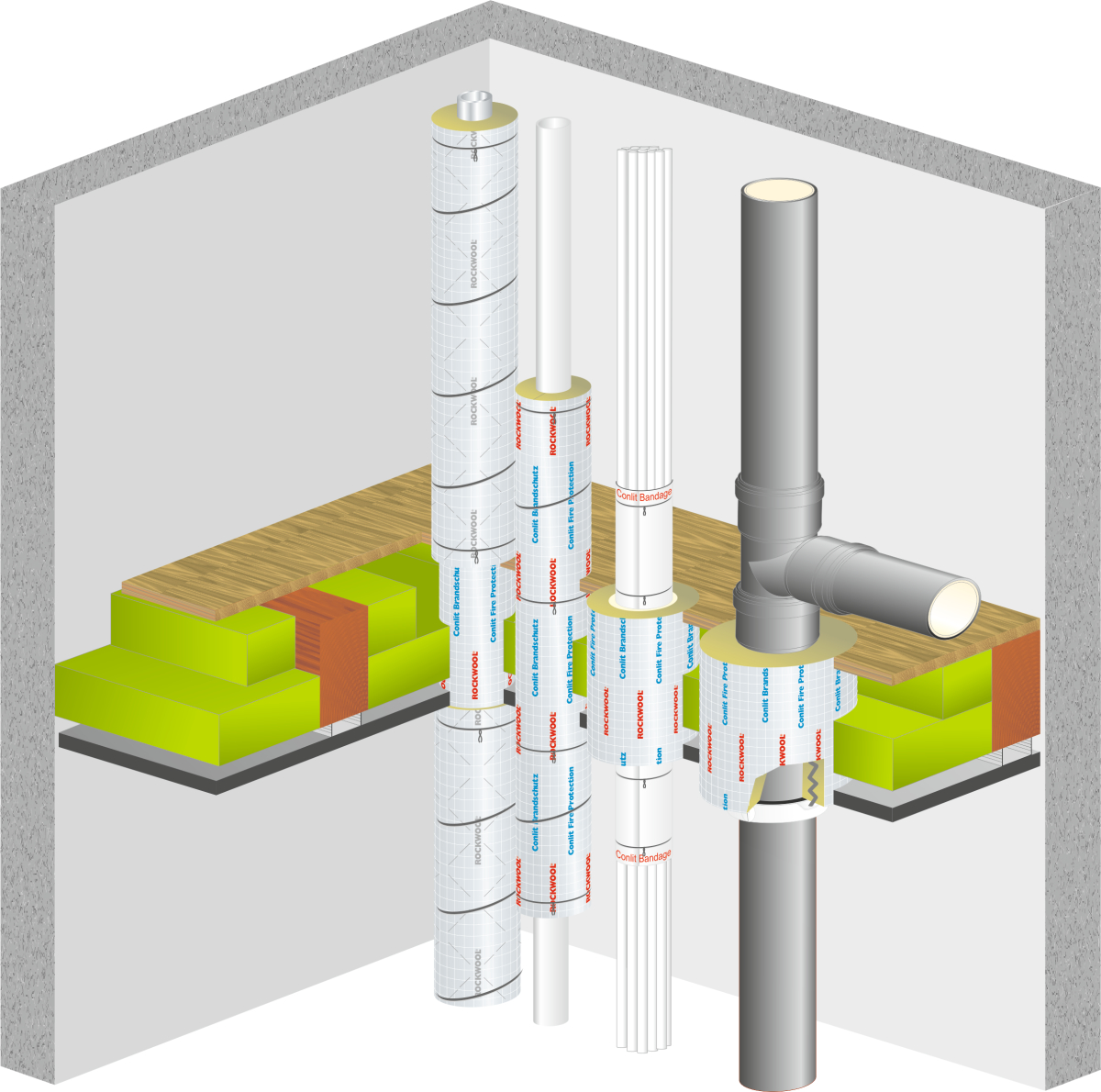 Abschottung in Holzdecken - BS BRANDSCHUTZ