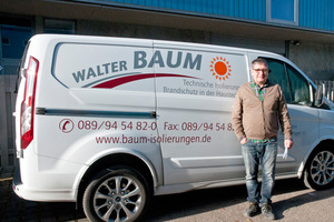  Walter Baum bietet mit seinem gleichnamigen Isolier-Fachbetrieb Wärme- und Kälteisolierungen, eine eigene Fertigung von Sonderblechen sowie den Brandschutz in der Haustechnik. 