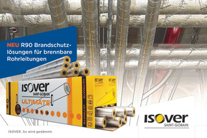 Optimierte Isover-Rohrschale - BS BRANDSCHUTZ