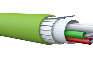  Die Cca- und B2ca-zertifizierten LWL-Bündeladerkabel mit bis zu 288 Fasern, bspw. das „N09“, bieten sowohl im Innen- als auch im Außenbereich höchsten Brandschutz. 