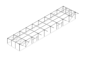  Die eingeschossige Halle in feuerverzinkter Stahlskelettbauweise verfügt über eine Grundfläche von rund 1.050 m2. 