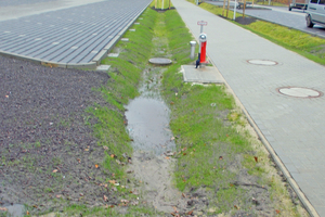  Unter dem Fußweg, der von der P+R-Anlage zum Bahnhof führt, ist der bislang größte von GRAF hergestellte Löschwasserbehälter installiert. 