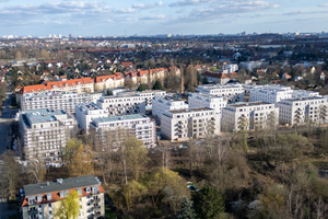  Beispiel 3, Heinersdorf, Bezirk Pankow/Berlin. Brach liegendes Gewerbegelände wurde saniert und für den Wohnungsbau erschlossen. 
