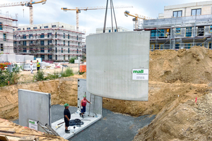  Beispiel 3, Heinersdorf, Bezirk Pankow/Berlin. Löschwasserbehälter in Fertigteilbauweise mit schneller Betriebsbereitschaft, hoher Belastbarkeit. 
